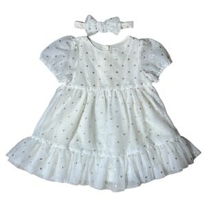 BabyGap Metallic Dot‎ Tulle Dress, Size 18-24months
